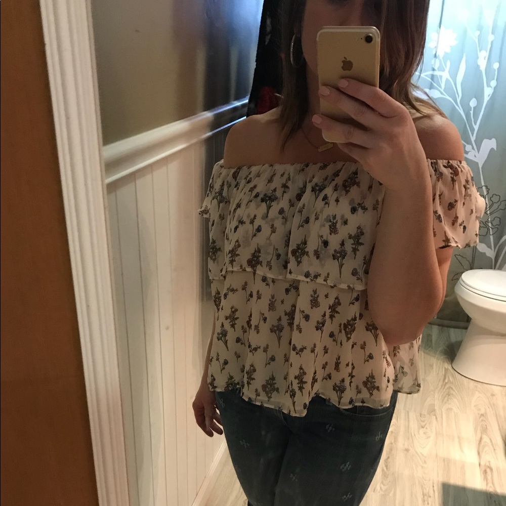 Off the shoulder, lightweight, flowy top
